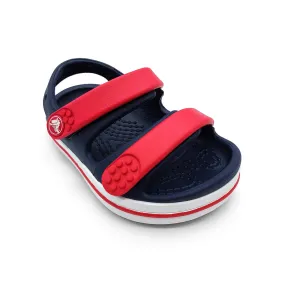 Crocs Toddler 209424-4OT Crocband Cruiser Sandal Navy Varsity Red