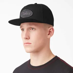 DICKIES Twill Flat Bill Cap - Black