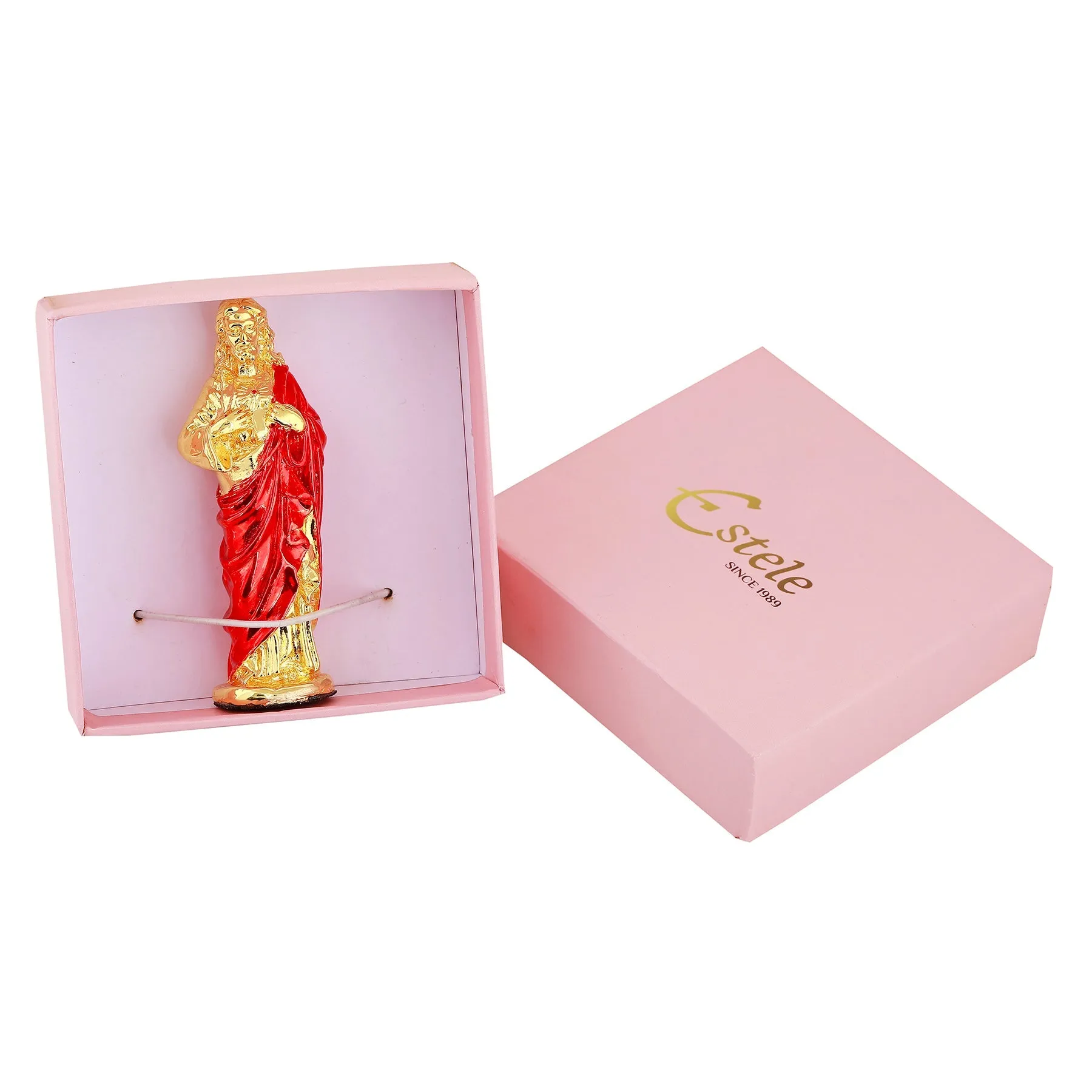 Estele Gold Plated Almighty Jesus Christ Idol with Enamel Color