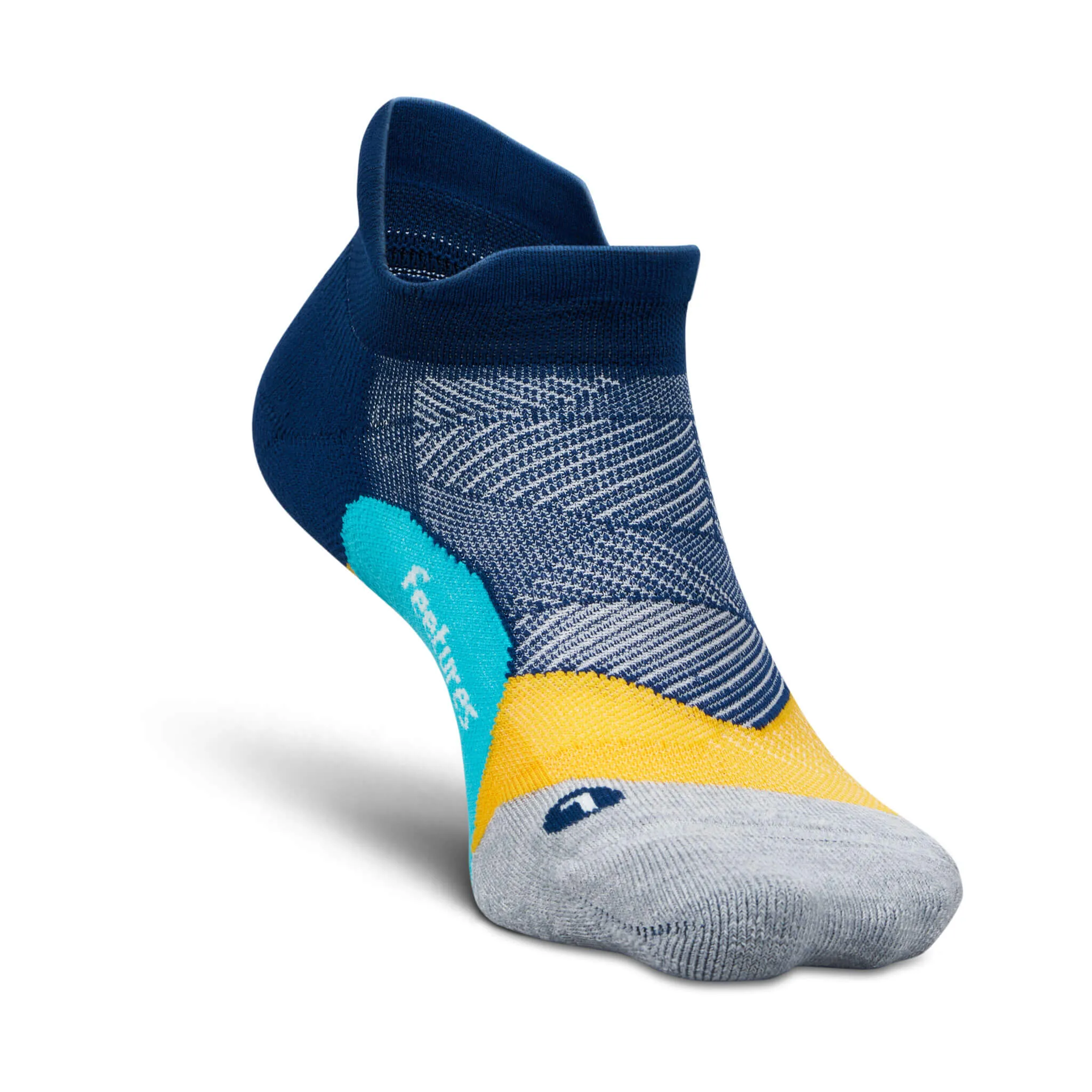 Feetures | Unisex Elite Light Cushion No Show Tab - Nitro Navy