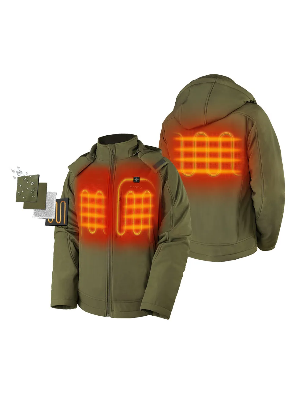 Final Sale - Men's Classic Heated Jacket with B19G Battery Set