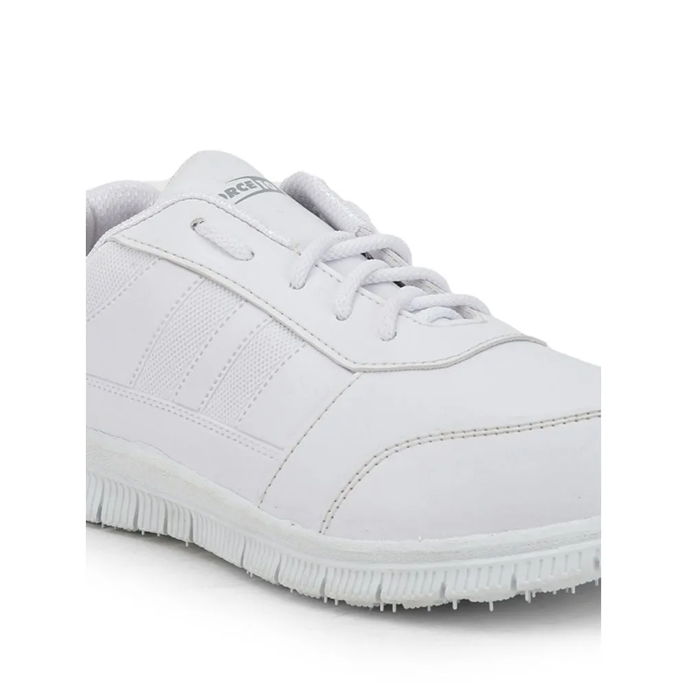 Force 10 By Liberty Kids GOLA-SCHL White School Lacing Shoes