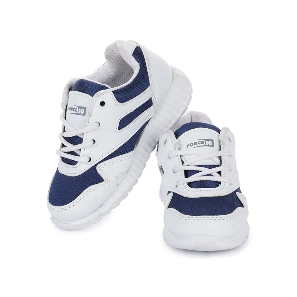 Force 10 (N.Blue) Lacing School Shoes For Kids 9906-90GN By Liberty