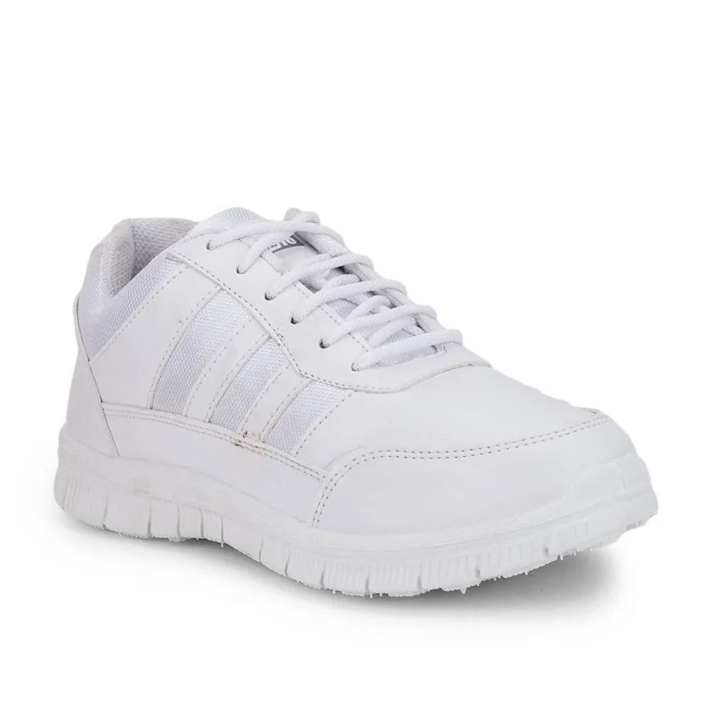 Force 10 School Lacing Shoe For Kids ( White ) Gola-03L By Liberty