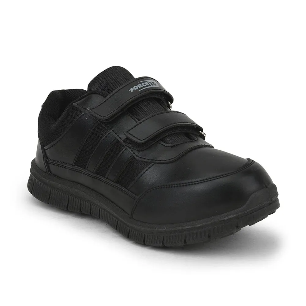 Force 10 School Non Lacing Shoes For Kids (Black) Gola-3 By Liberty