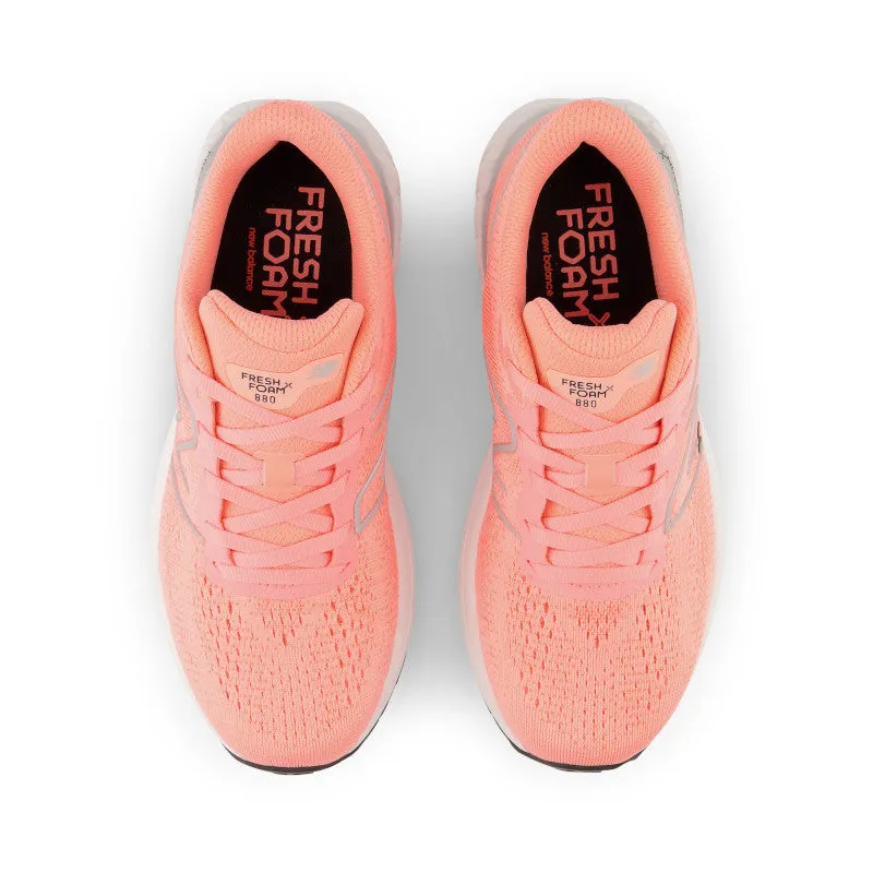 Fresh Foam X 880v12 - Grapefruit with Metallic Silver - Kids