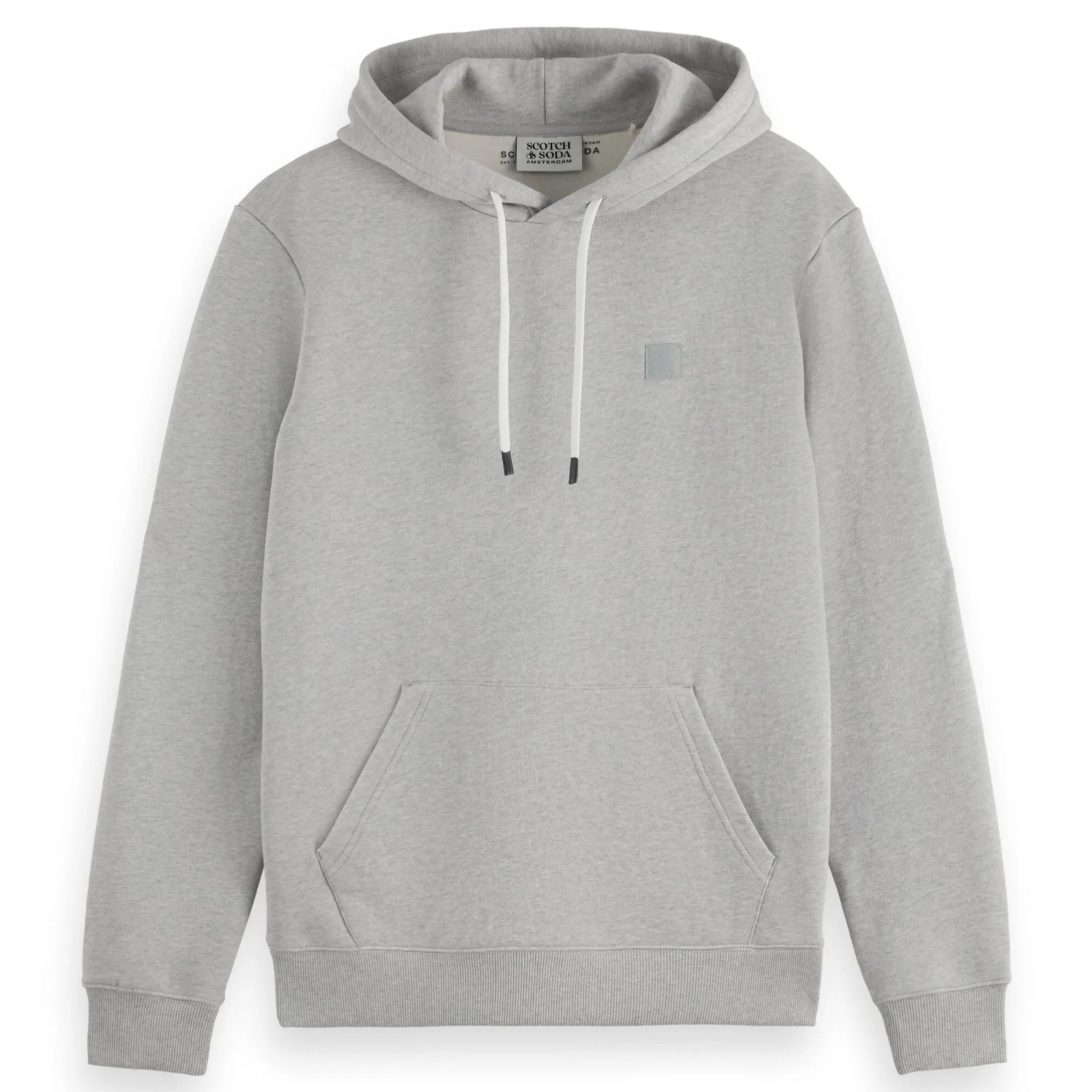 Grey Melange Core - Logo Hoodie