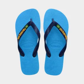 Havaianas Unisex Brazil Logo Turquoise Thongs _ 180105 _ Turquoise