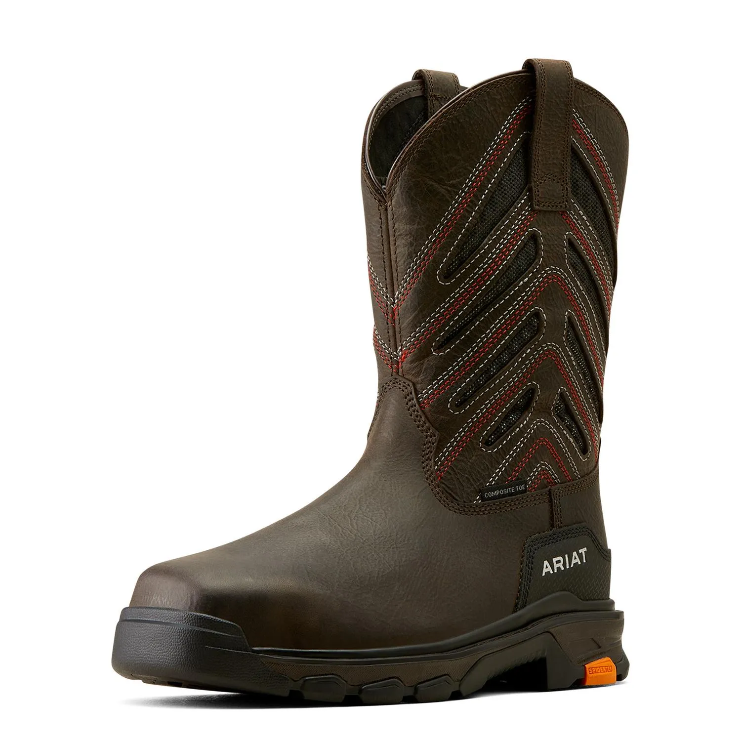 Intrepid VentTEK Composite Toe Work Boot Iron Coffee