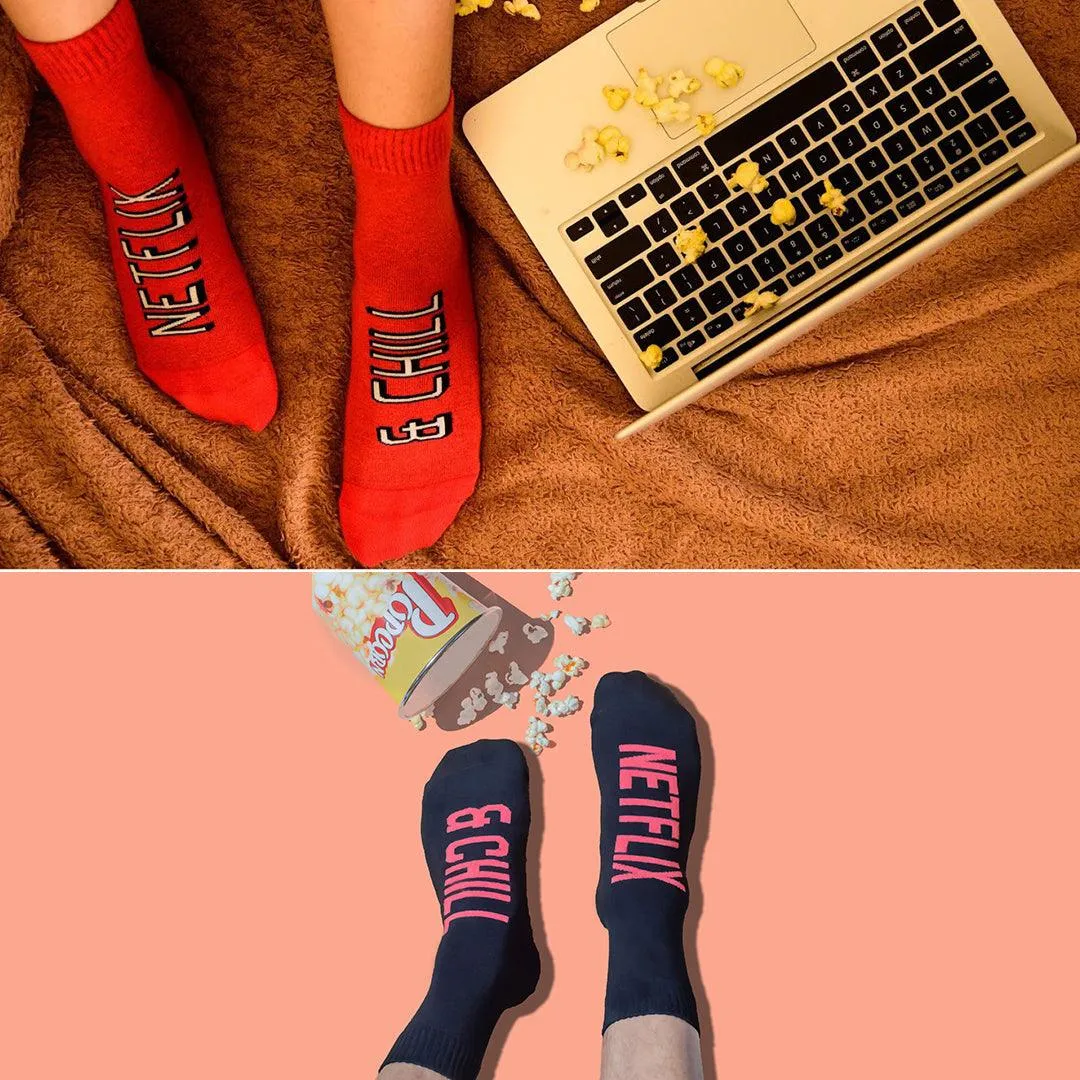 Let's Binge Together Pack of 2 Socks