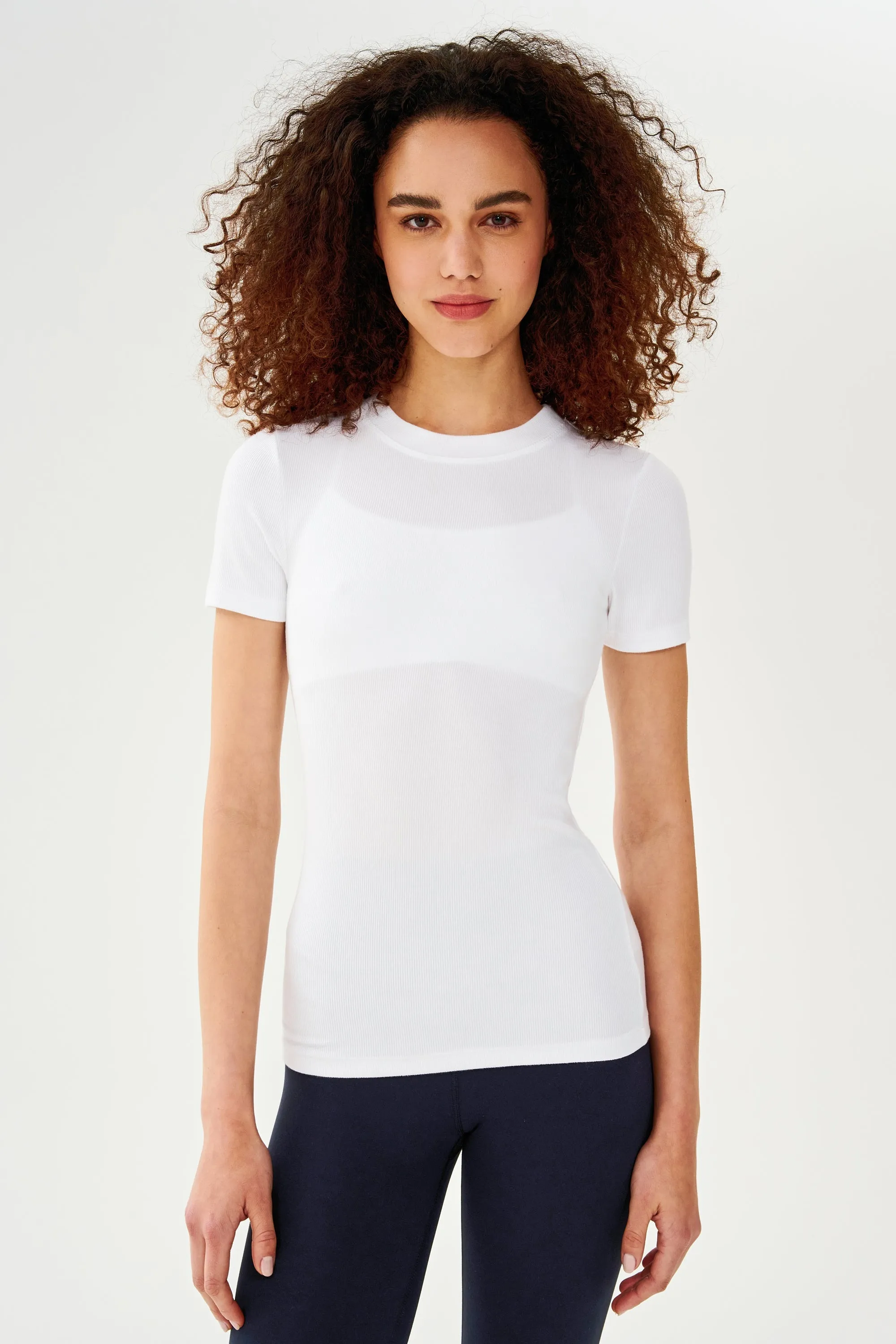 Louise Rib Short Sleeve