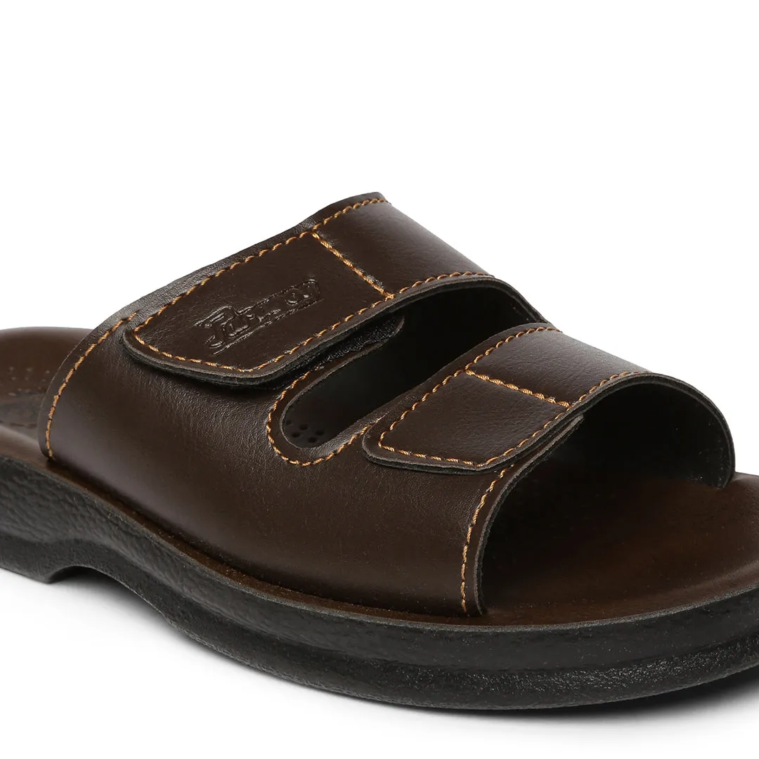 Men's Brown Vertex Flip-Flops