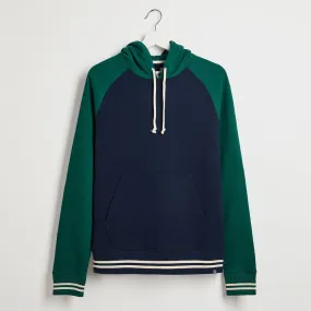 Men`s Pure Cotton Colour Block Hoodie