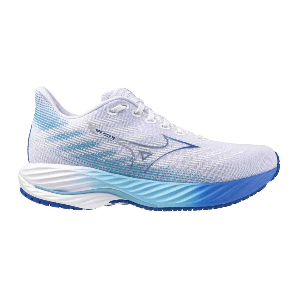 Mizuno Wave Rider 28 AW24 Men's - White/Estate Blue/Mugen Blue