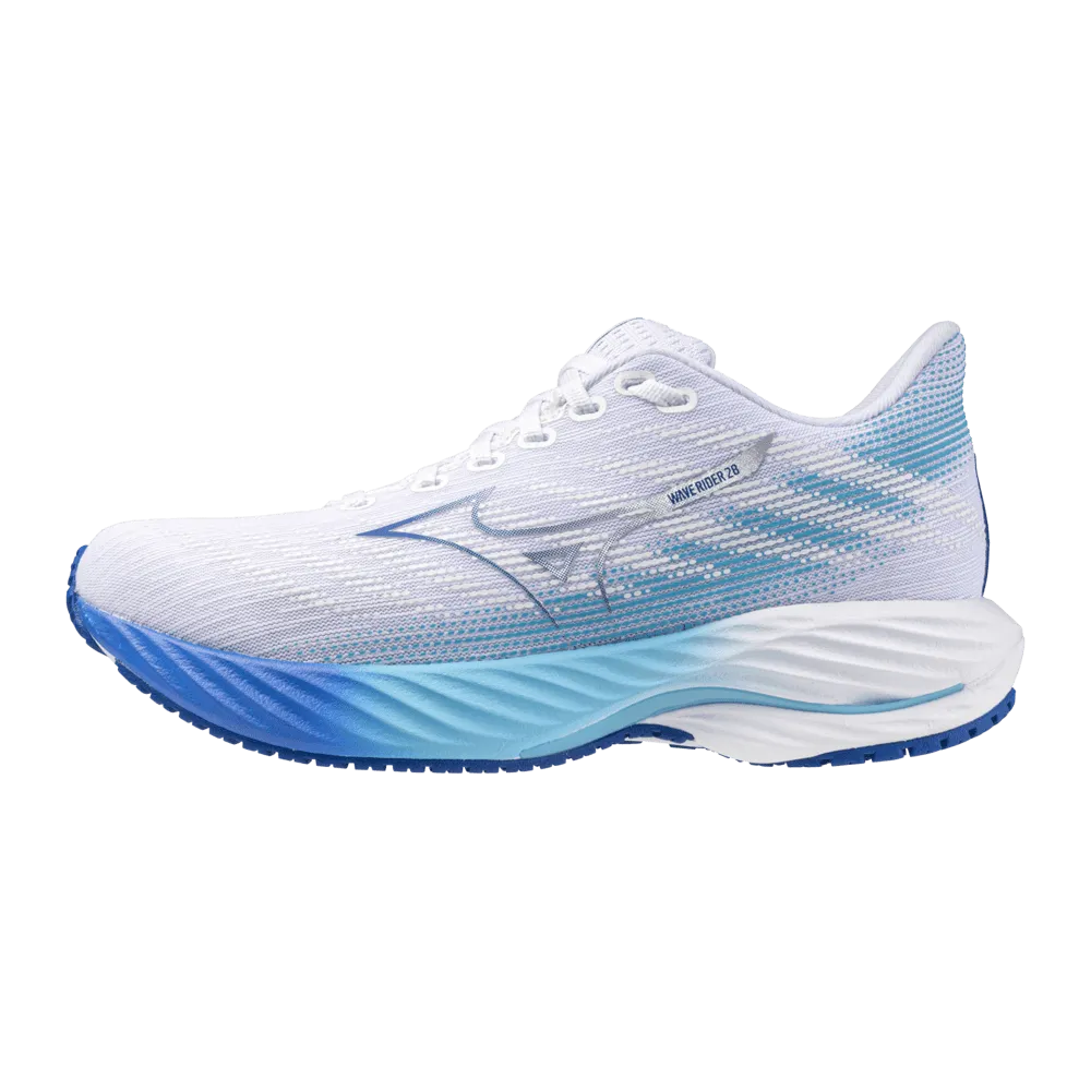 Mizuno Wave Rider 28 AW24 Men's - White/Estate Blue/Mugen Blue