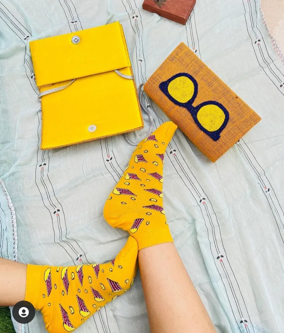 Movie Night | Popcorn Themed Ankle Socks