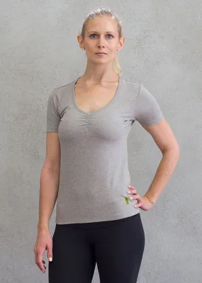 Natural Tone V-Neck Top