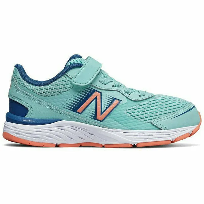 New Balance Little Kids Hash 680v6 Velcro Bali Blue