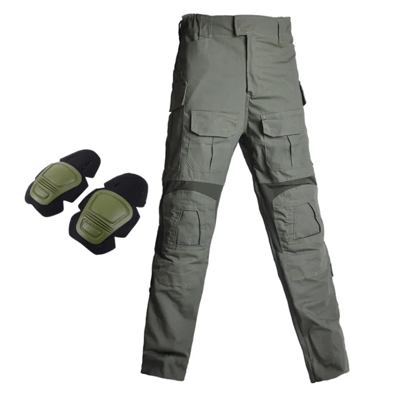 Outdoor Army Fan Camouflage with Knee Pads Men's Pants