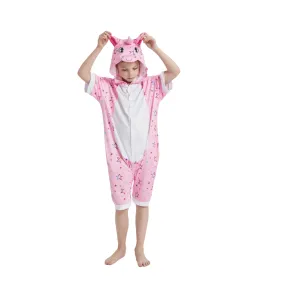 Pink Star Unicorn Kids Summer Onesie