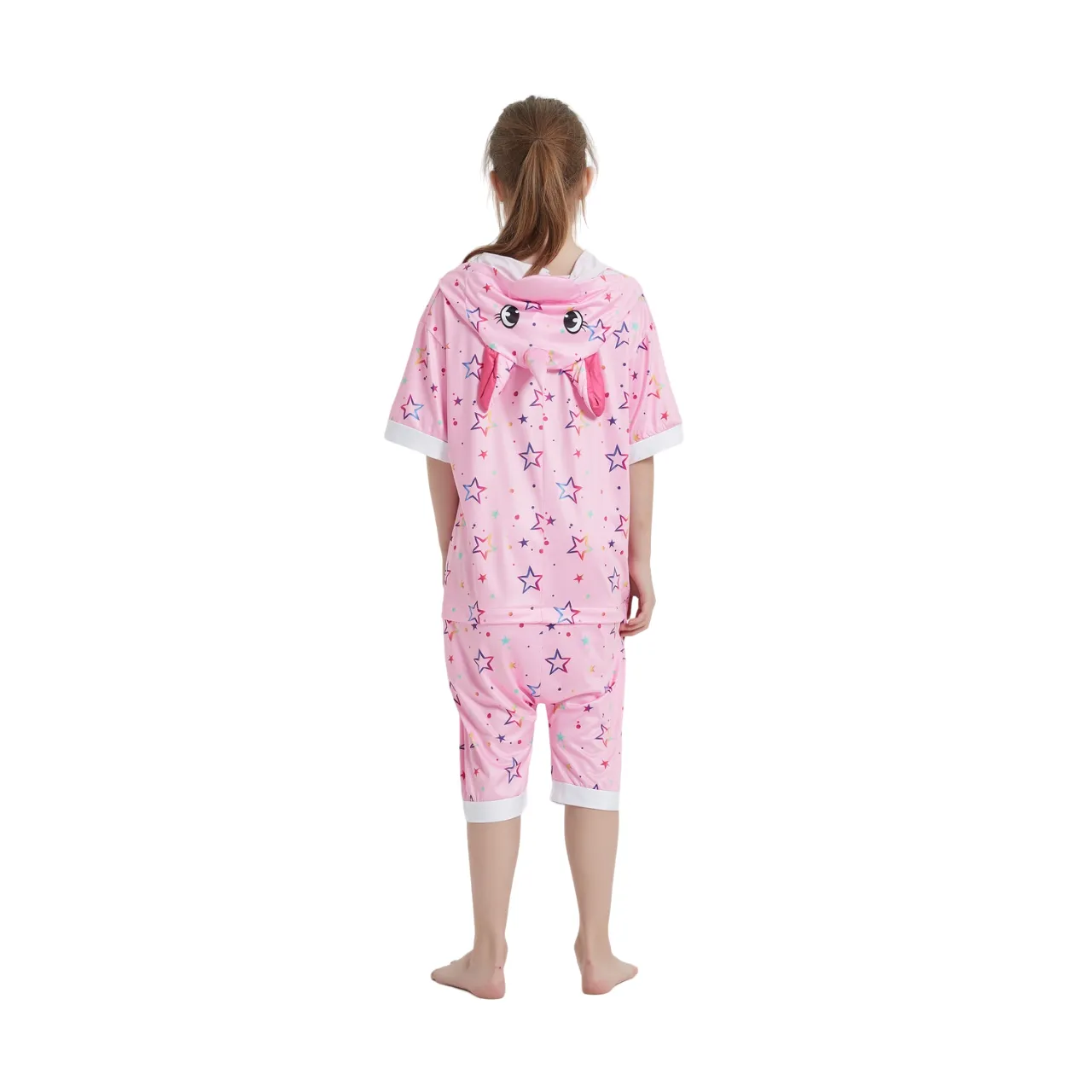 Pink Star Unicorn Kids Summer Onesie