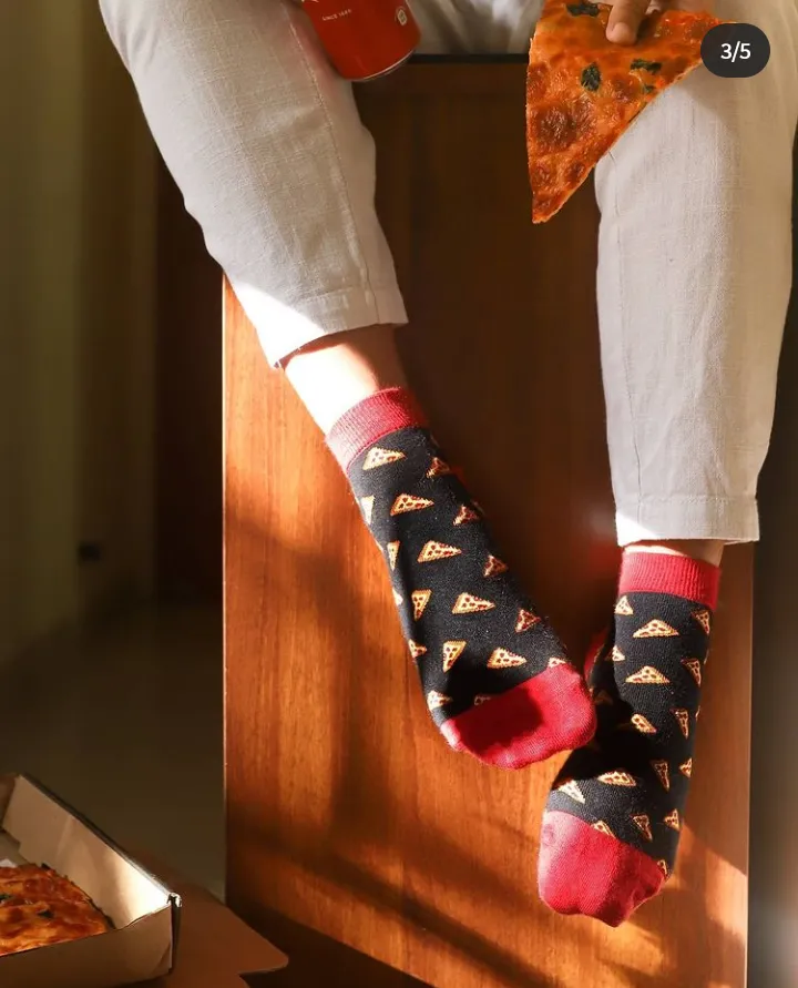 Pizza is Bae Socks