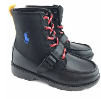 polo ralph lauren black kids ranger hi II