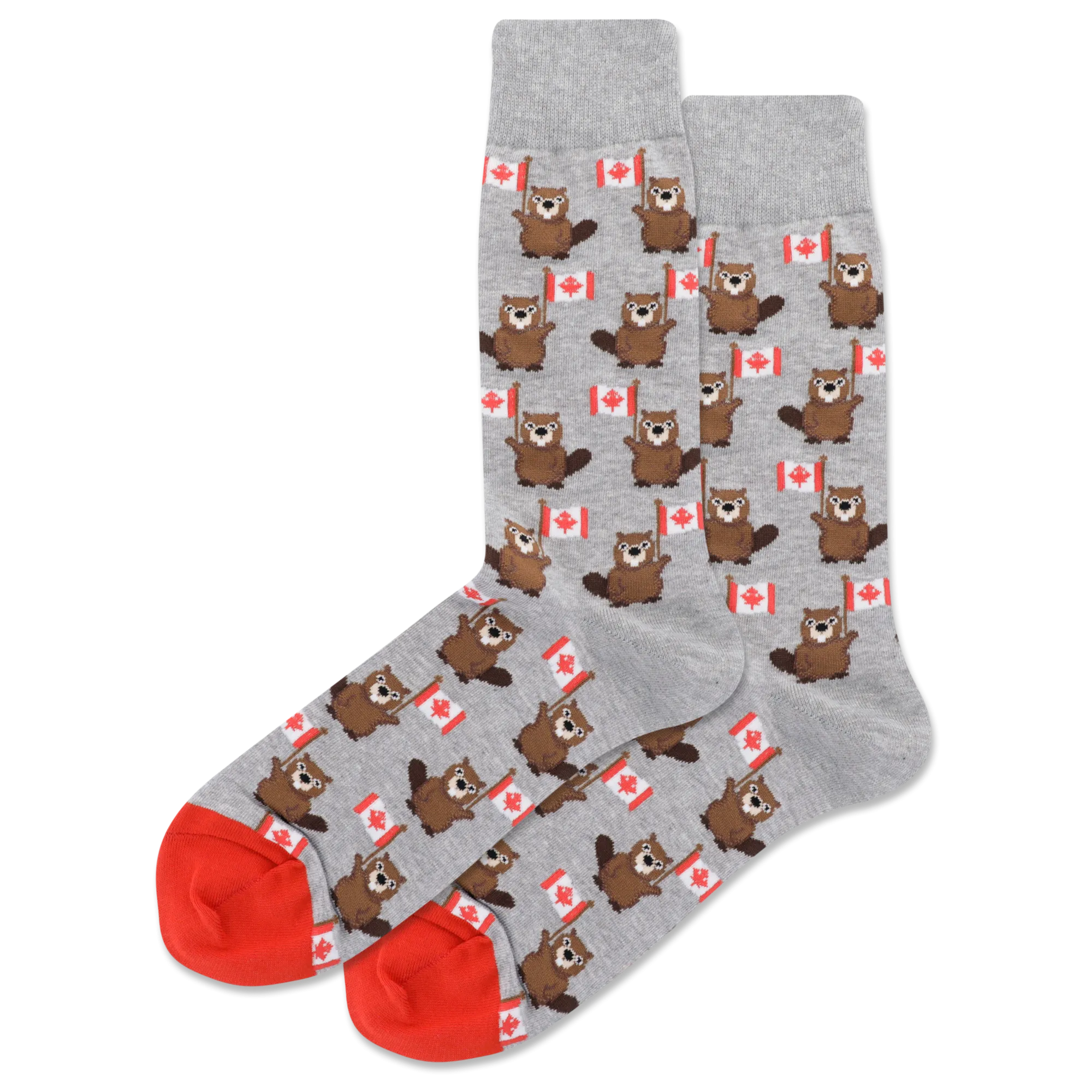 "Canada Beaver" Crew Socks by Hot Sox