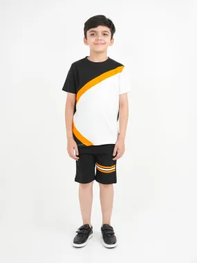 "SIMBARASH" Kids Casual Summer Shirt Shorts Set