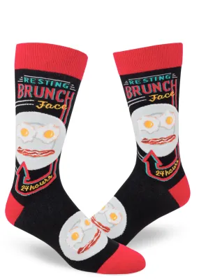 Resting Brunch Face Men's Socks