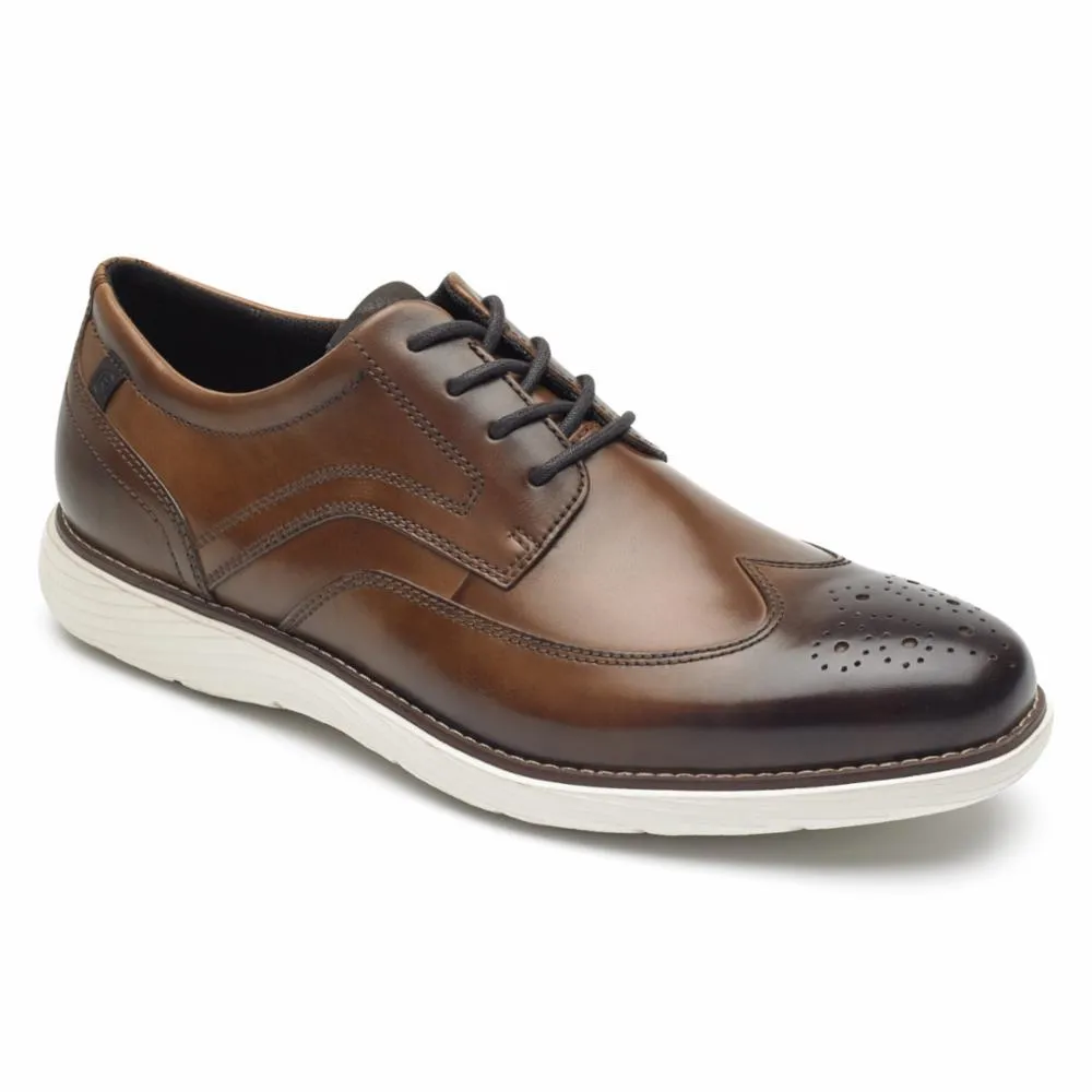 Rockport Men GARETT WING TIP COGNAC