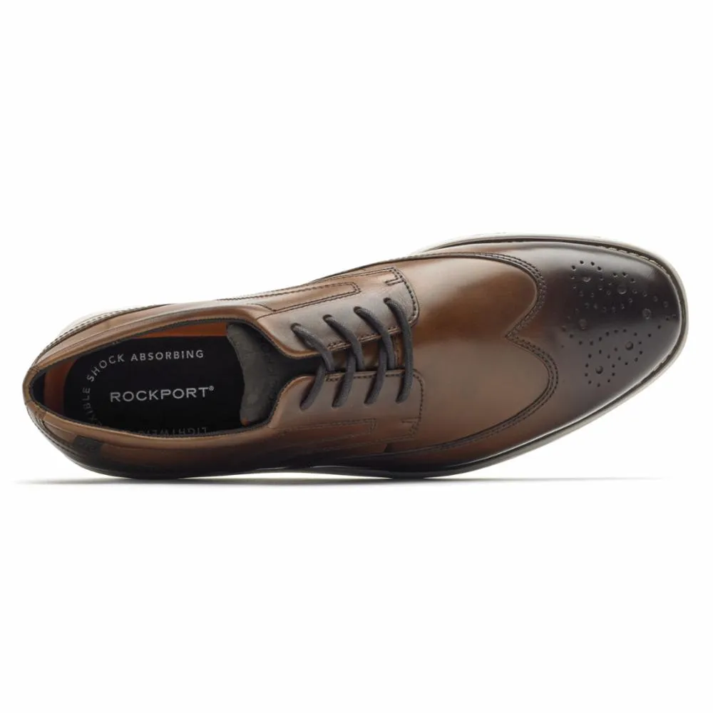 Rockport Men GARETT WING TIP COGNAC