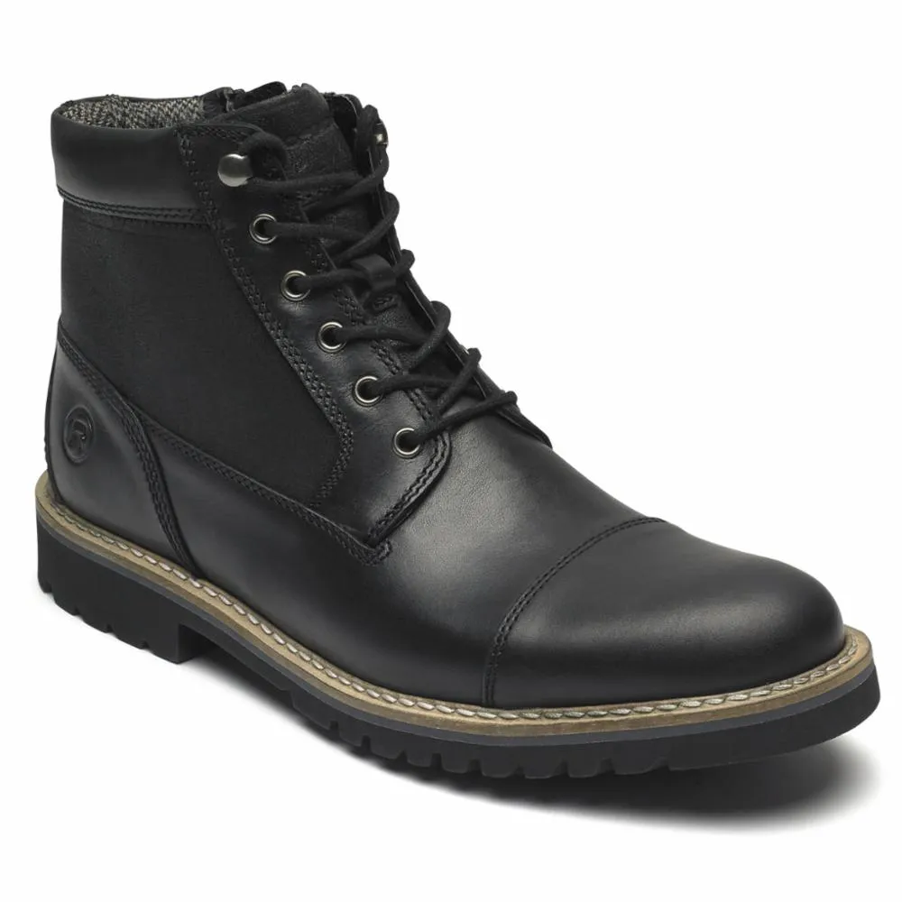 Rockport Men MARSHALL RUGGED CAP TOE BLACK