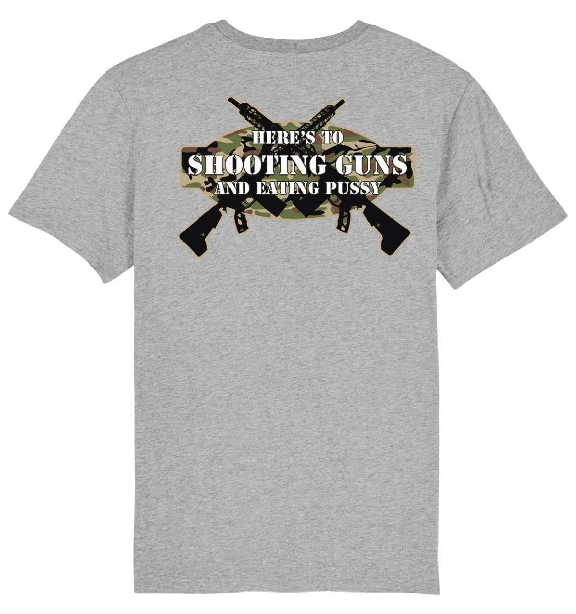 SHOOTING GUNS TEE - GREY