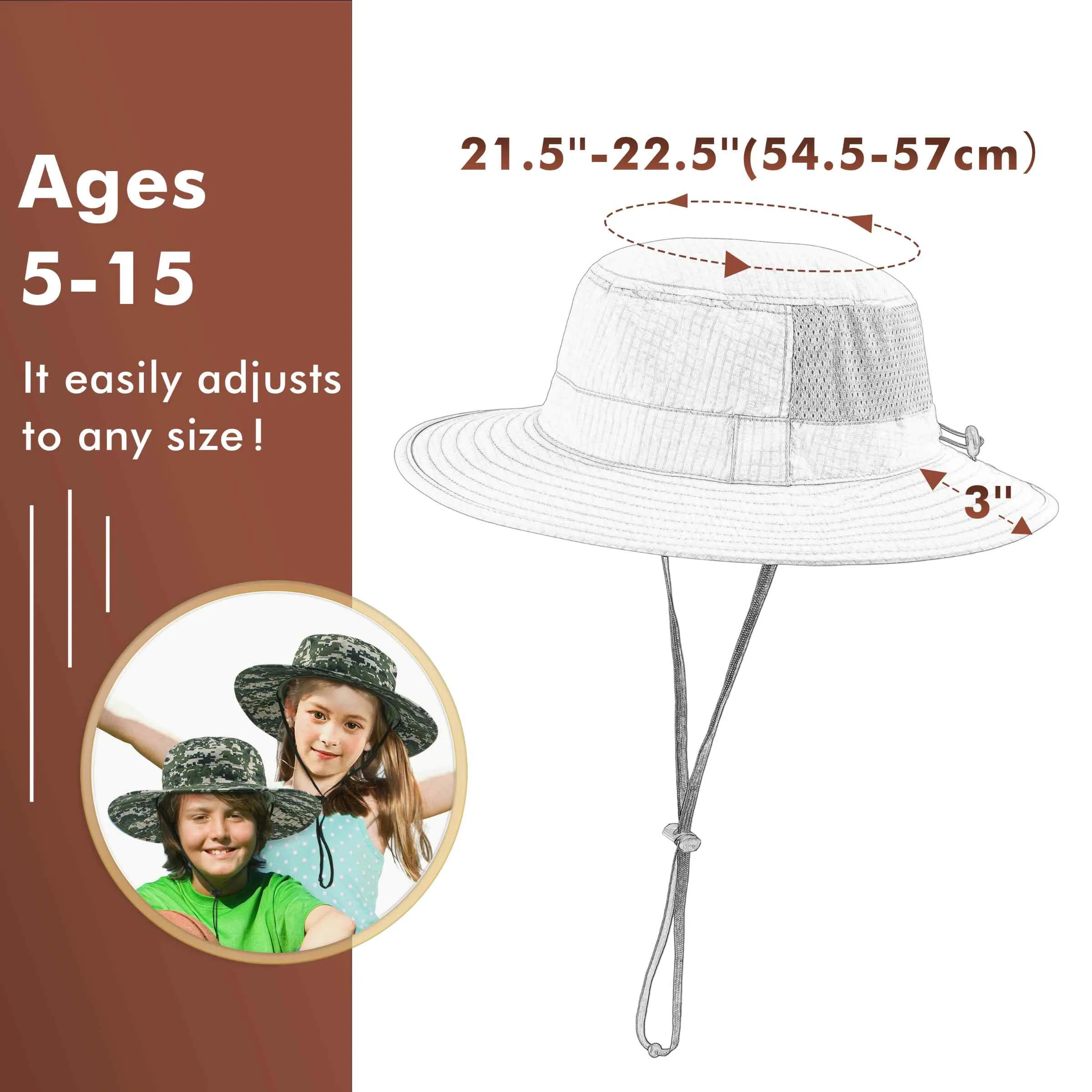 Solaris by Tirrinia UPF50  Kid's Sun Hat for Outdoor