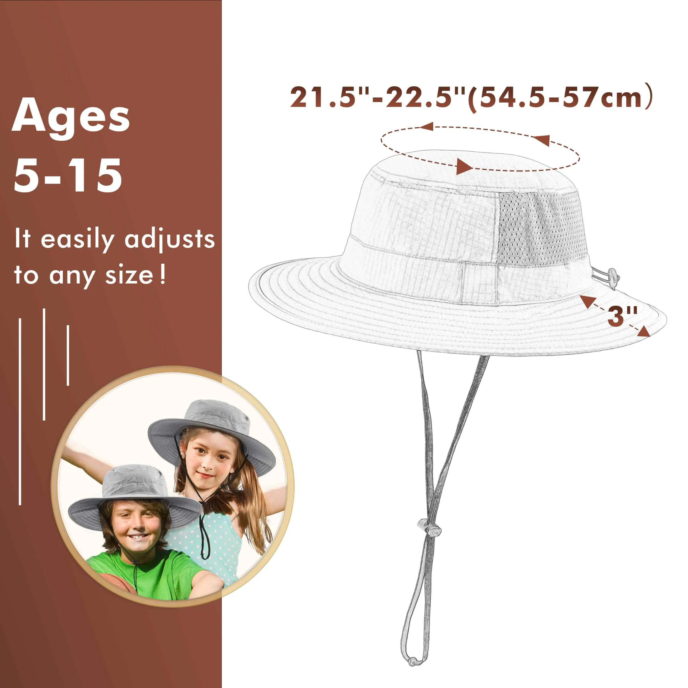 Solaris by Tirrinia UPF50  Kid's Sun Hat for Outdoor