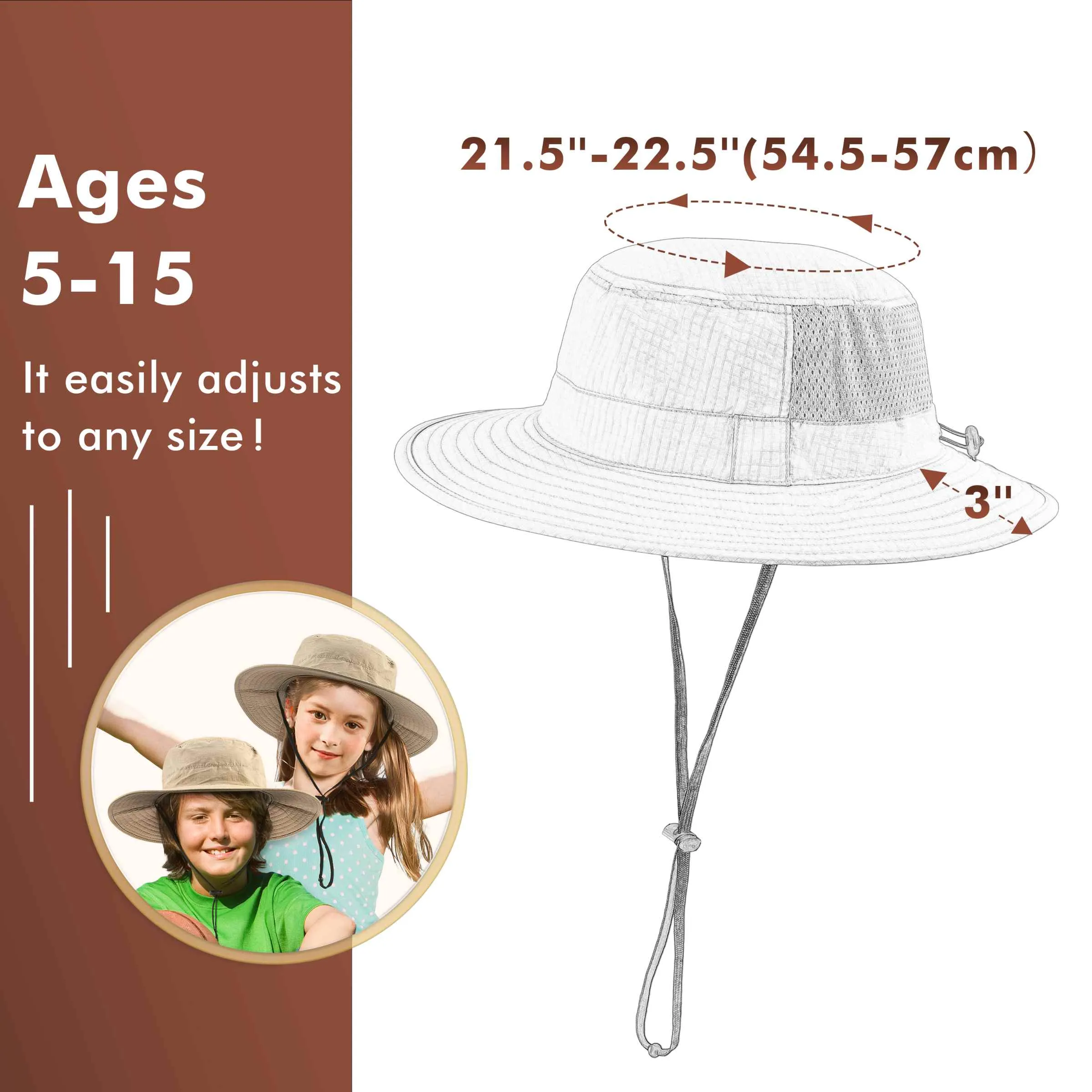 Solaris by Tirrinia UPF50  Kid's Sun Hat for Outdoor