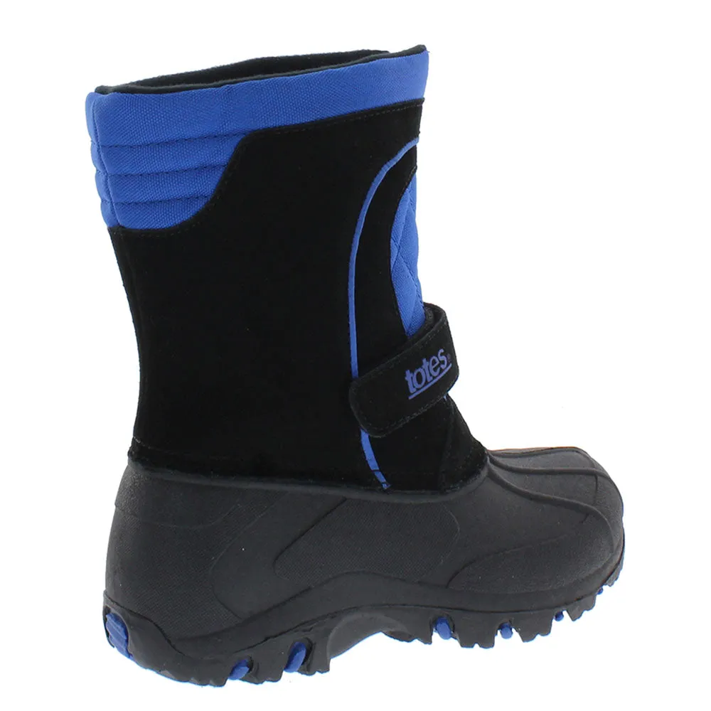 Totes Kids Waterproof Snowboots Bradley Blue