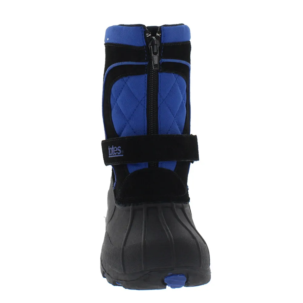 Totes Kids Waterproof Snowboots Bradley Blue