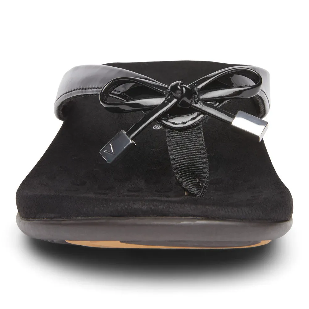 VIONIC SANDAL - BELLA II BLACK PATENT