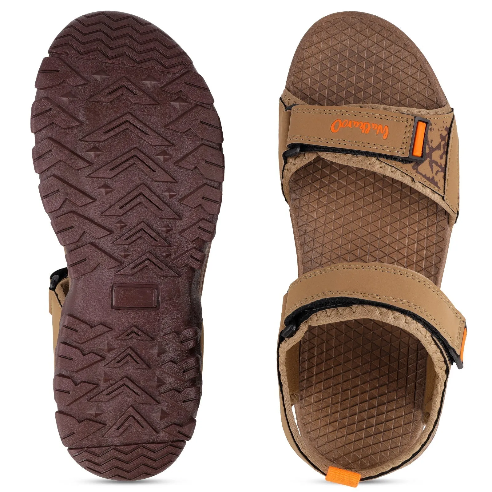 Walkaroo Men Sandals  - WC4418 Camel