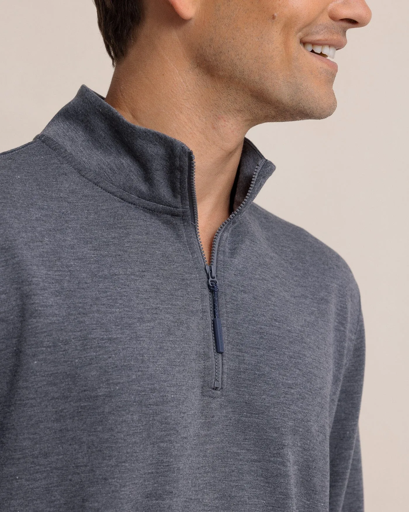 Whyche Interlock Heather Quarter Zip