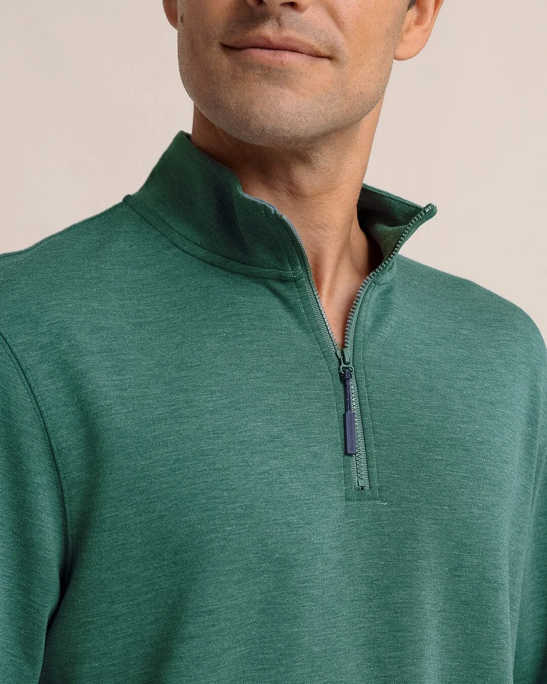 Whyche Interlock Heather Quarter Zip