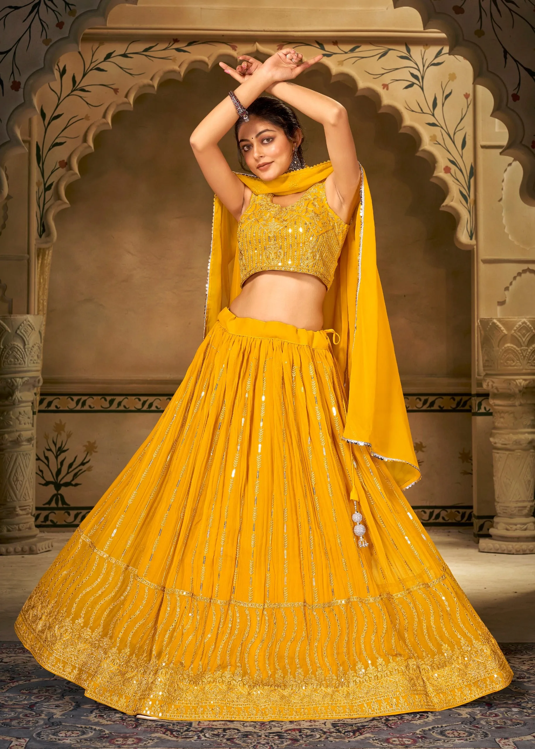 Women Designer Lehenga Blouse Dupatta