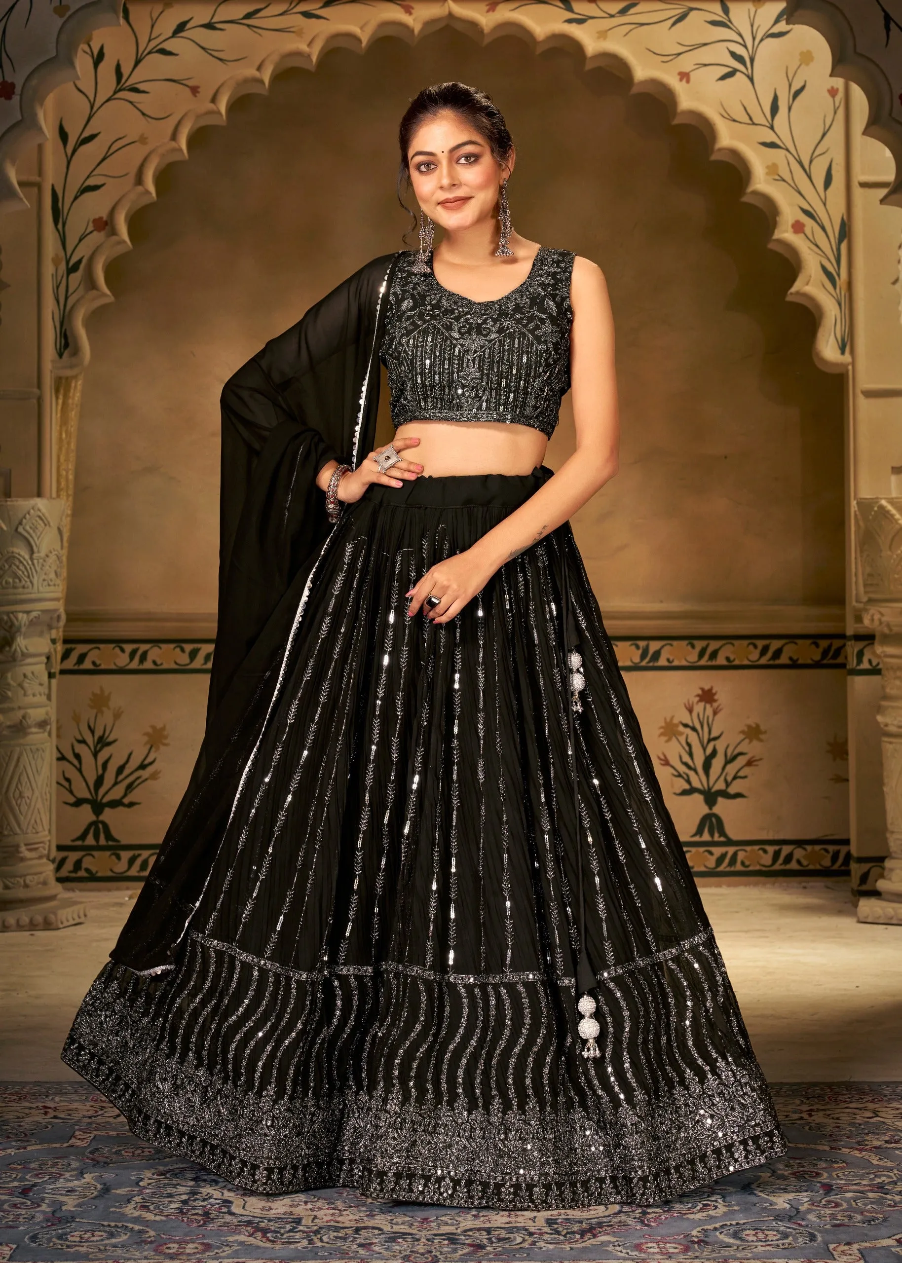 Women Designer Lehenga Blouse Dupatta