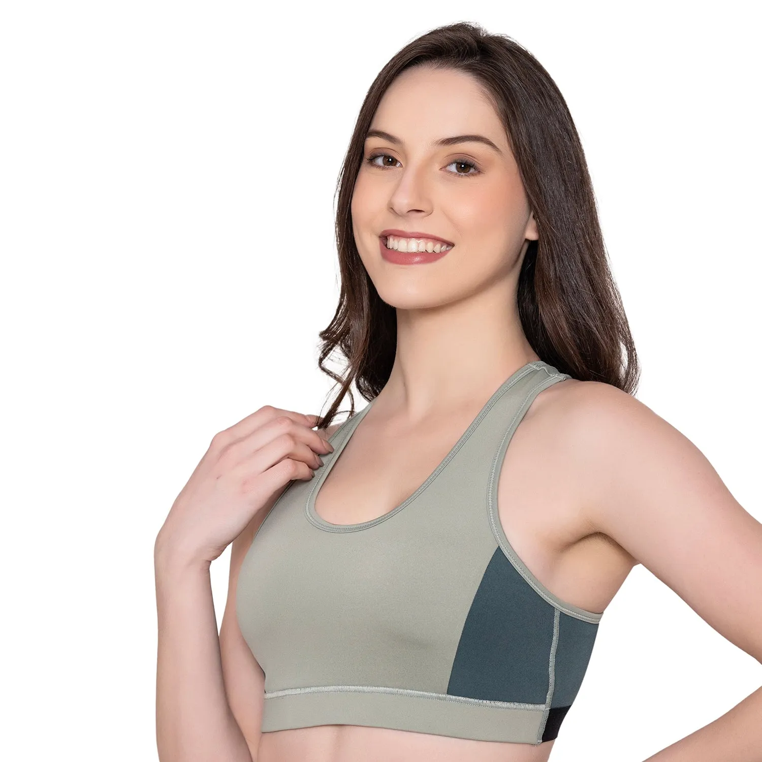 Women's Wirefree Padded Full Coverage Sports Bra - Mint Green